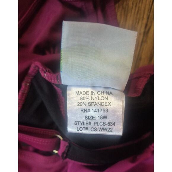 Carribean Sand Slimming Ruched One-piece Bathingsuit Swimsuit Women's  Size 18W - Picture 4 of 4